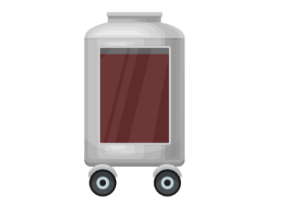 ソース・たれ・ドレッシング等の調味料や、ゼリー・健康食品のOEM･PB開発を小ロットから対応できるサンキョーヒカリの商品化までの流れの図④釜で作った液体をタンクに移動するアイコン